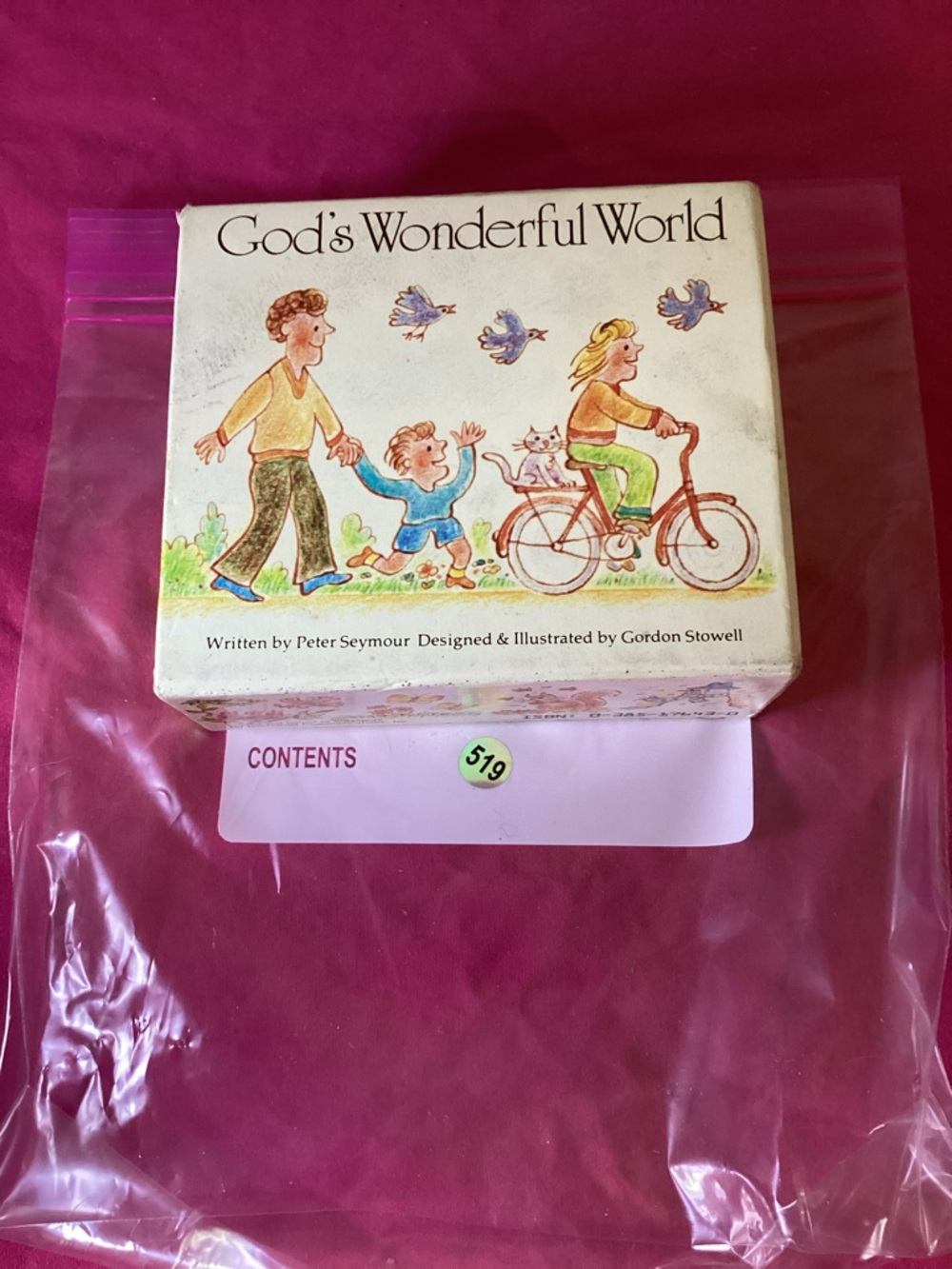 519-1981 Box Set of 4 small Childrens hardback books Gods Wonderful Word Set